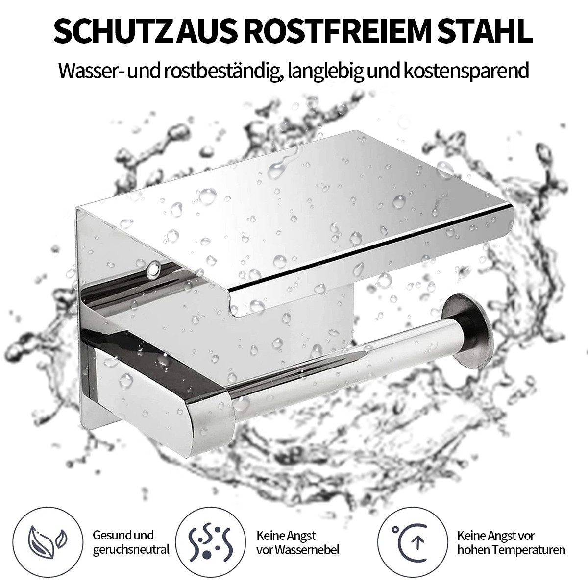 ZEUOPQ Toilettenpapierhalter Toilettenpapierhalter ohne Bohren Klorollenhal günstig online kaufen