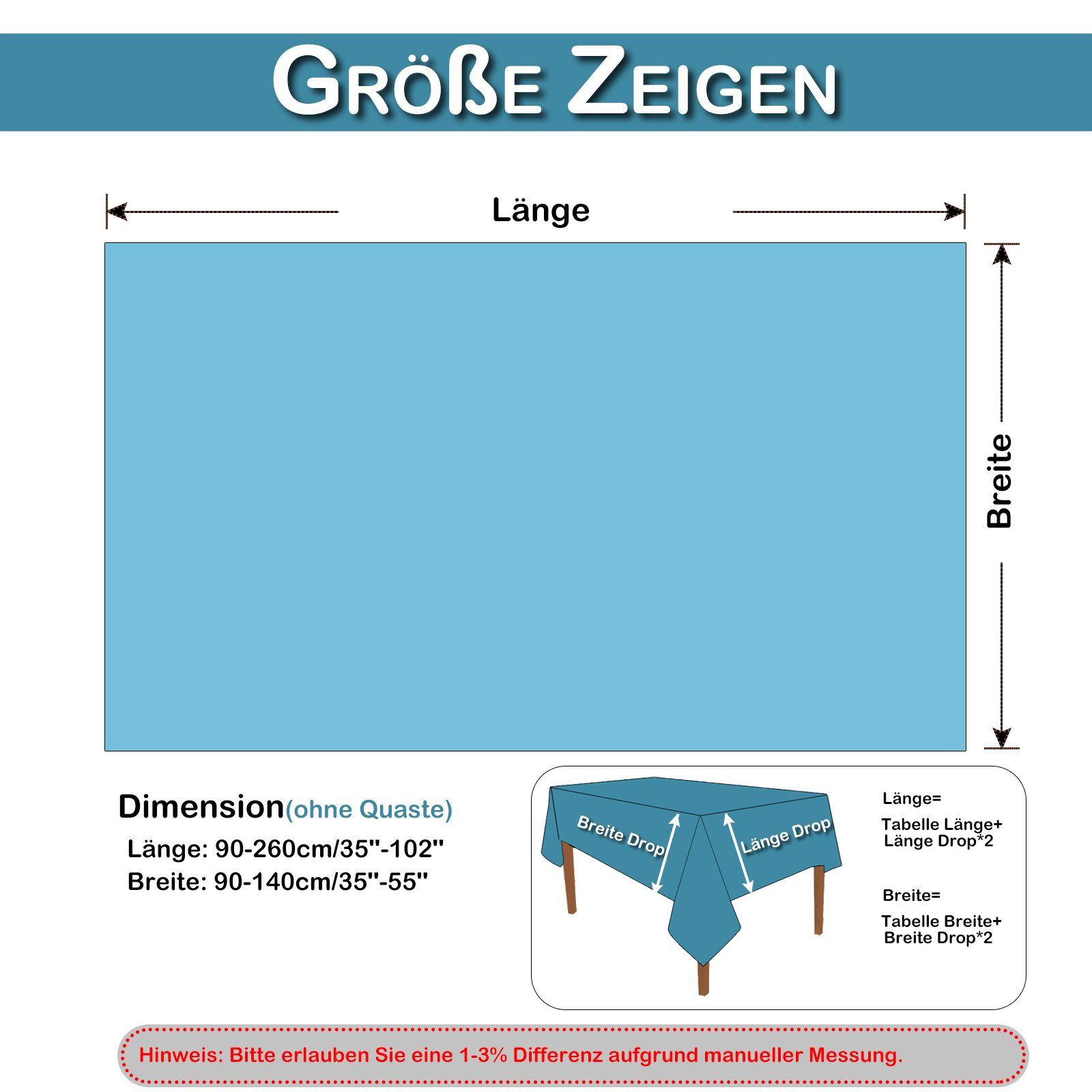 Rosnek Tischdecke Vintage, Wasserdicht, Quaste, für Esszimmer Terrassentisc günstig online kaufen