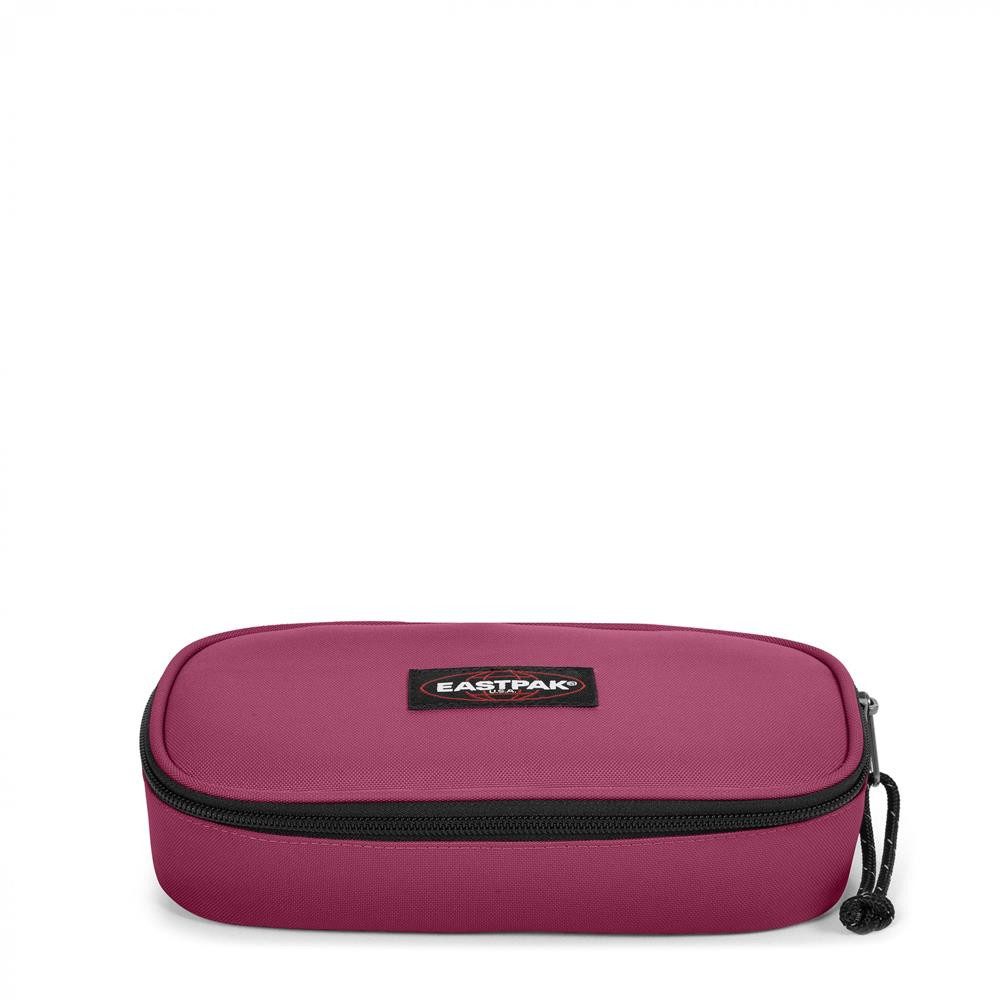 Eastpak Federmäppchen OVAL SINGLE, Wine Burgundy (rot), mittelgroße Federmappe, Federtasche