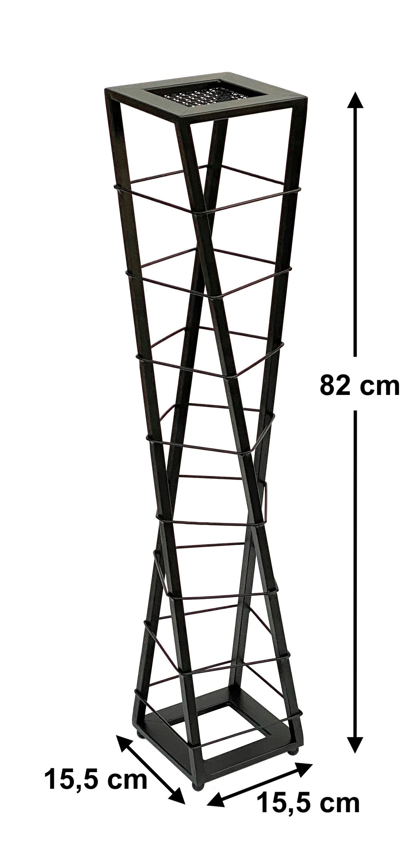 DanDiBo Weinregal Metall Schwarz Blumensäule Esperanza 80 cm Flaschenregal günstig online kaufen