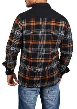 CARISMA Langarmhemd gefütterte Holzfäller Karo Hemd Jacke dicke weiche Qualität 8524 Regular Langarm Kentkragen Kariert
