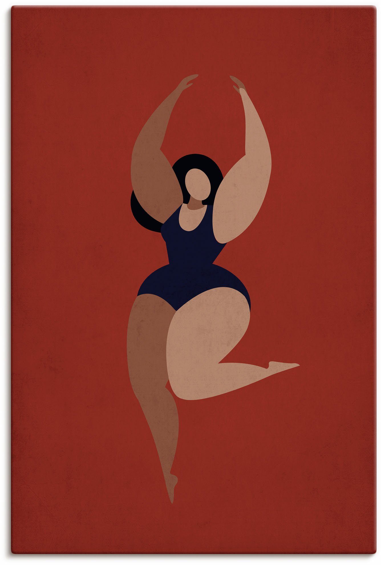 Wandbild Poster von in Ballerina, Größen Wandaufkleber Frauen Bilder Artland St), Prima versch. als oder (1 Alubild, Leinwandbild,