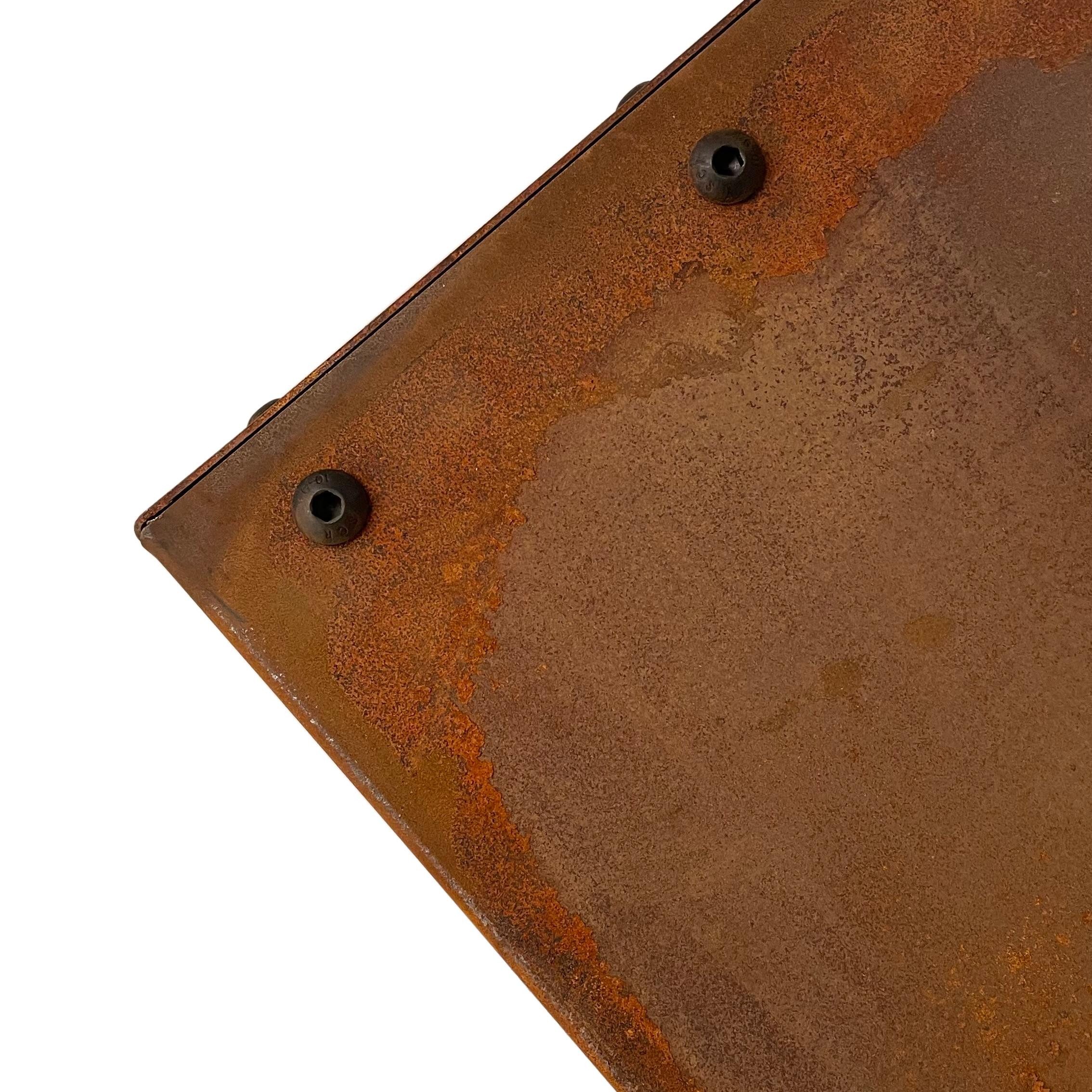 ESTEXO Beetumrandung Beeteinfassung Hochbeet 50x50x25 cm Edelrost Rost Cortenstahl