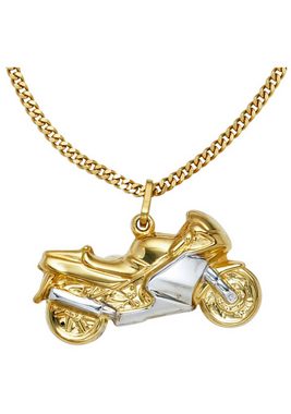 JOBO Kettenanhänger Anhänger Motorrad, 333 Gold bicolor