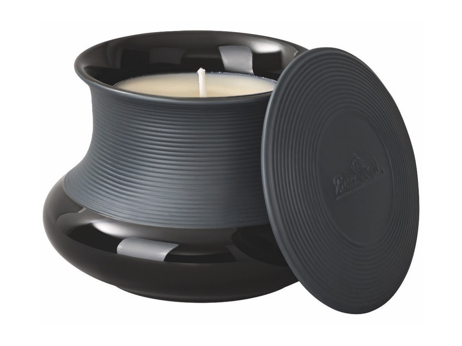 Rosenthal Duftkerze Viiva Duftkerze klein schwarz 8,2cm 2tlg