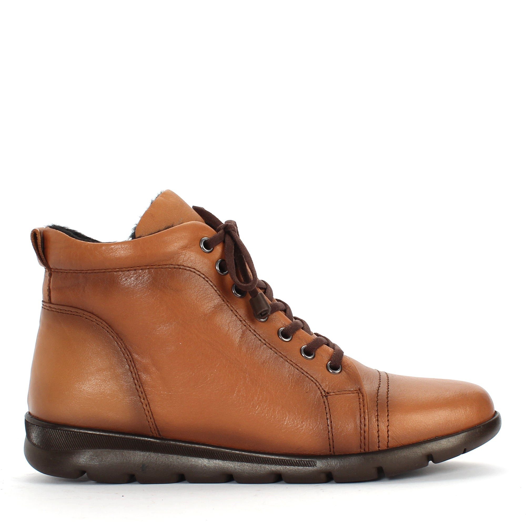 Celal Gültekin 376-20407 Tan Boots Schnürstiefel