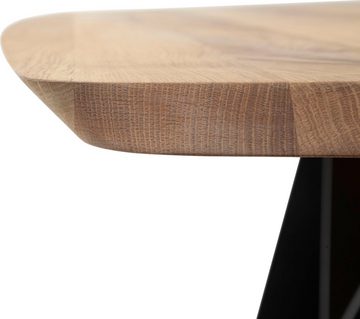 MCA furniture Esstisch Lugo, Massivholz Tisch, Esstisch in Balkeneiche Massiv FSC-Zertifiziert