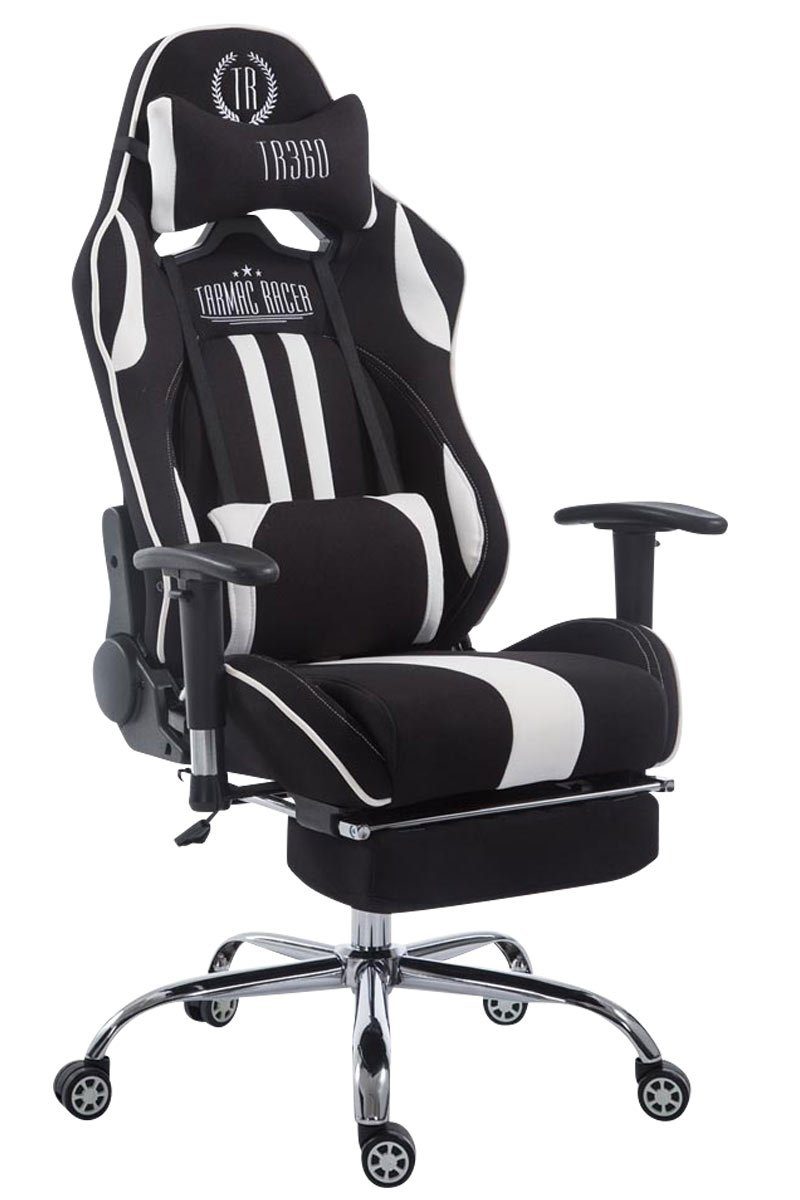 CLP Gaming Chair Limit V2 Stoff, höhenverstellbar und drehbar schwarz/weiß