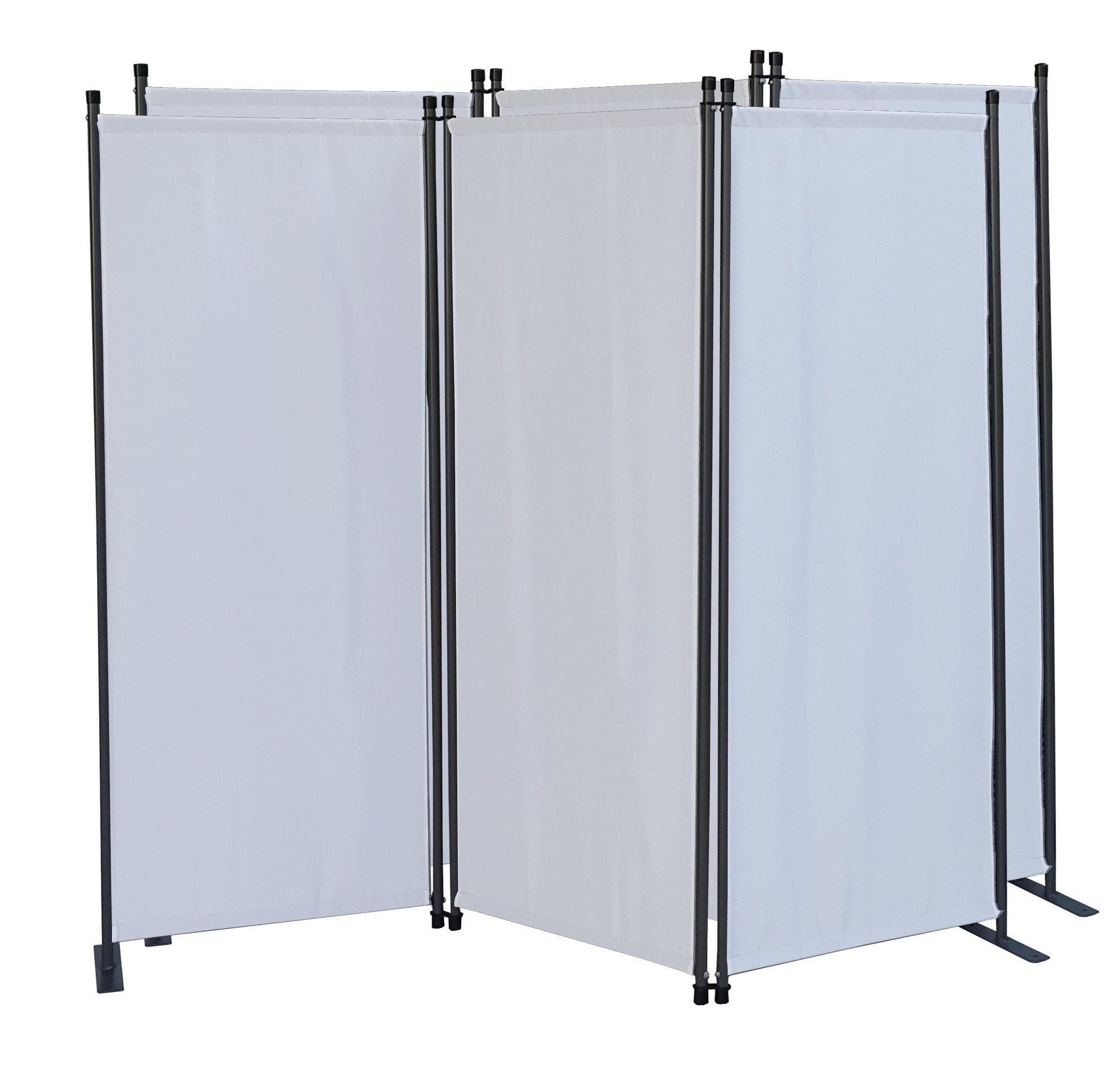 Quick Star Paravent 2 Stück 3/4 Teilig, Mehrere Farben & Größen Faltbare Stellwand (2 Stück)