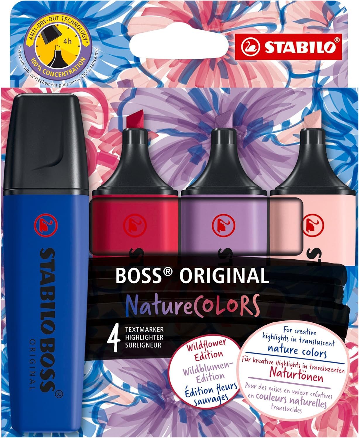 STABILO Buntstift STABILO BOSS ORIGINAL NatureCOLORS Wildflower Textmarker