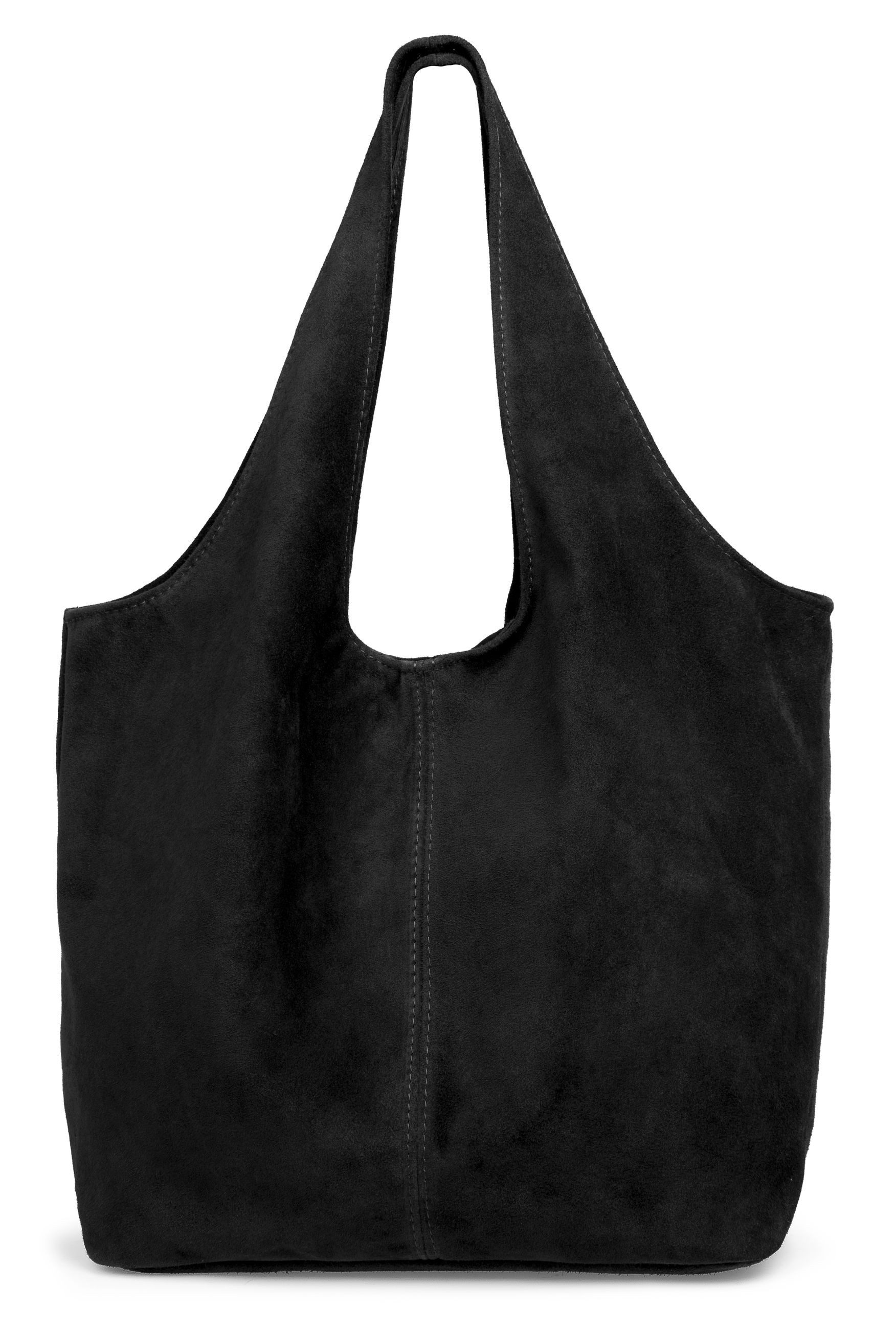 Caspar Schultertasche große Wildleder Hobo bag Damen Tasche - PREMUM LINE - Modell No.840, angenehm leicht, ohne Innenfutter, mit Sicherheitsfach, 100% Echtleder