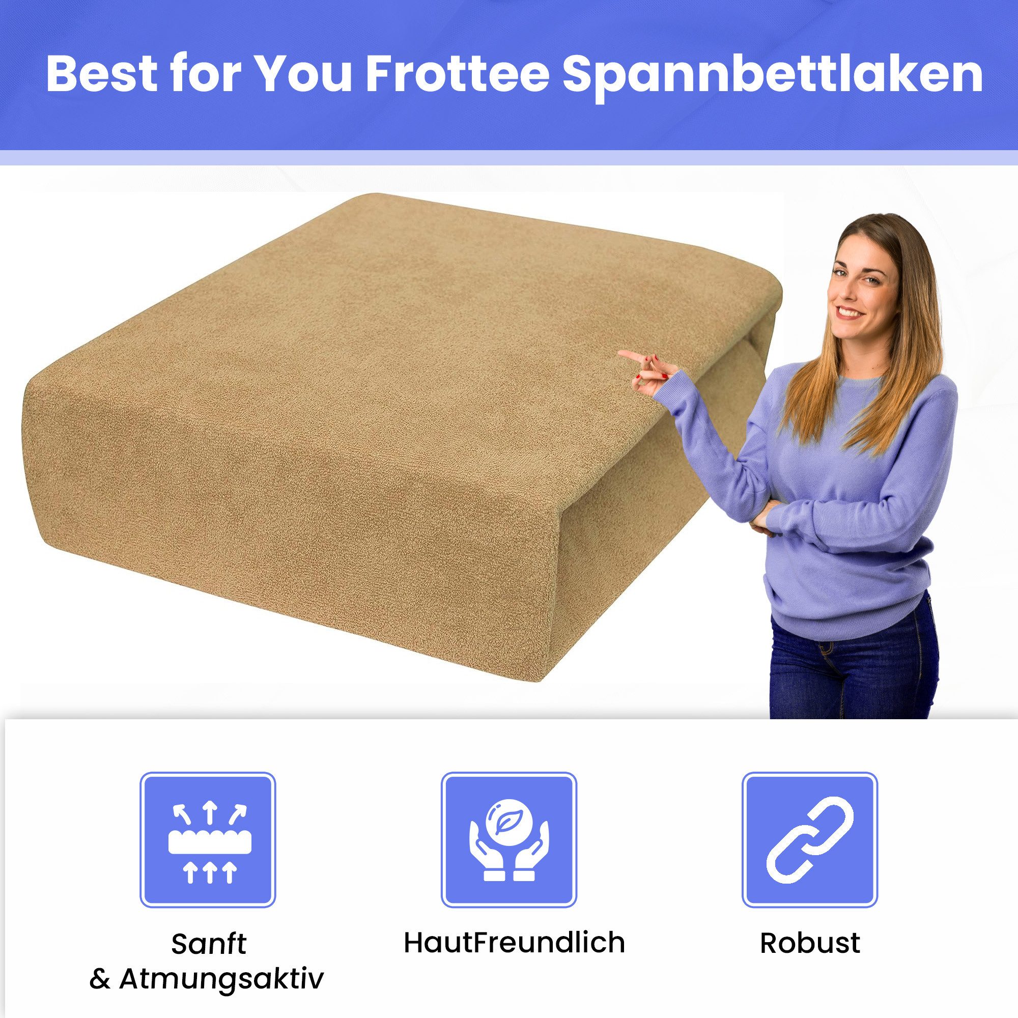 Best for You Spannbettlaken Frotte 60x120 günstig online kaufen