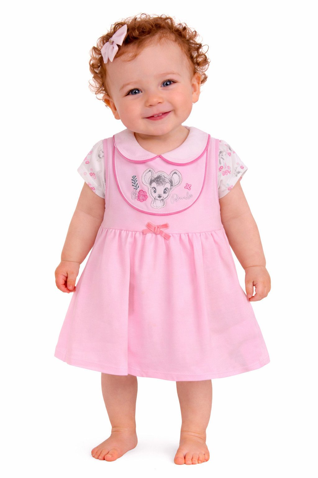 2-in-1-Kleid Baby Sommer Set 2tlg T-Shirt und Kleidchen