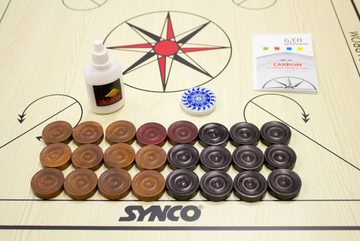 GICO Spielesammlung, Carrom Board Synco Turnier 83 cm mit Transporttasche 2983