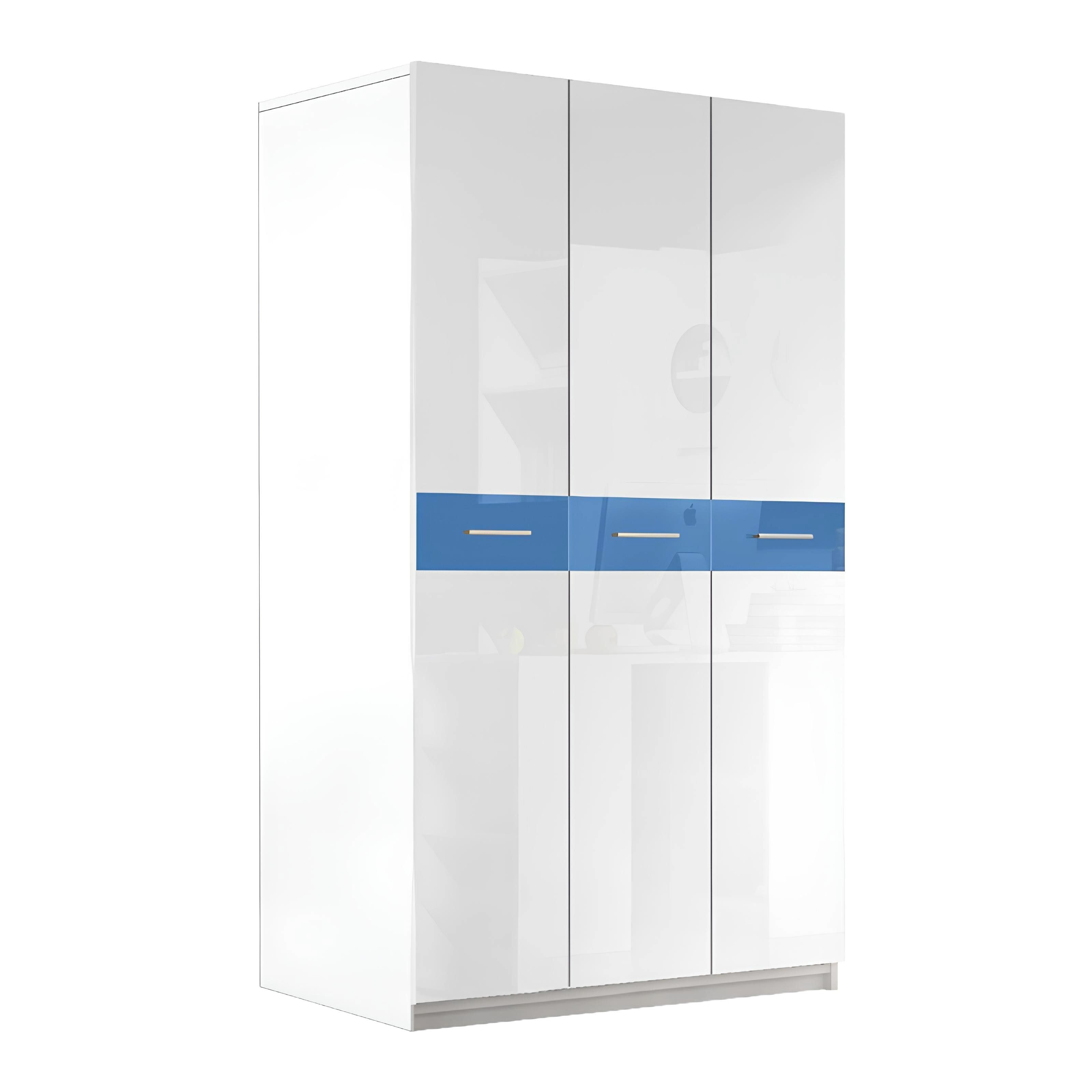 Xlmoebel Kleiderschrank Moderner Kleiderschrank in Blau mit viel Stauraum für Jugendzimmer (1-St., Kleiderschrank) Hergestellt in Europa