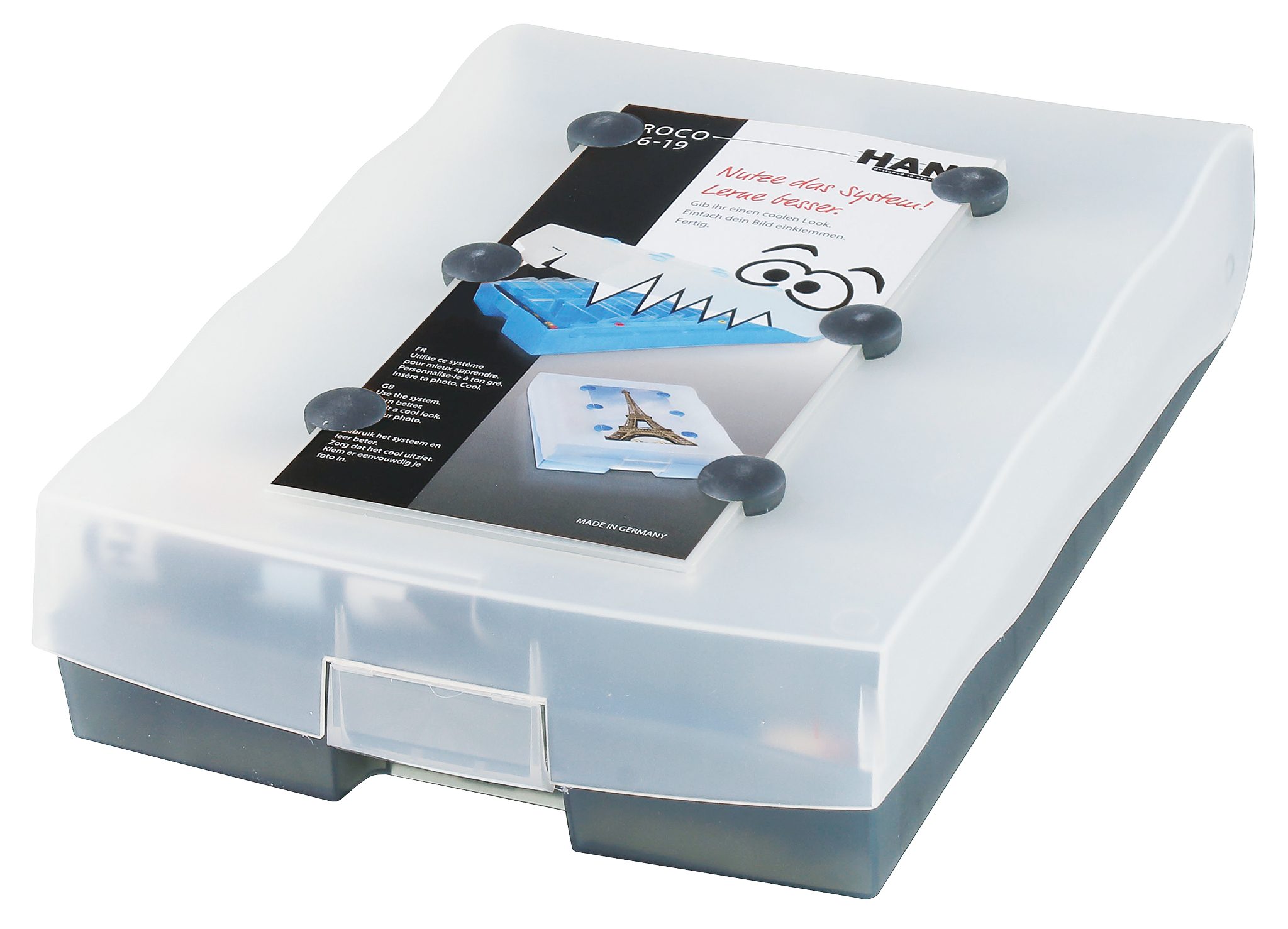 HAN Karteikasten 9988-693D Lernsystem CROCO 2-6-19 - Grau