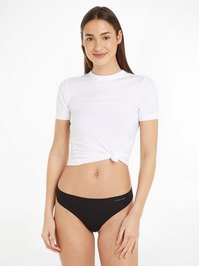 Calvin Klein Underwear Tanga 3 PACK THONG (MID-RISE) (Packung, 3-St., 3er-Pack) mit Logo-Print