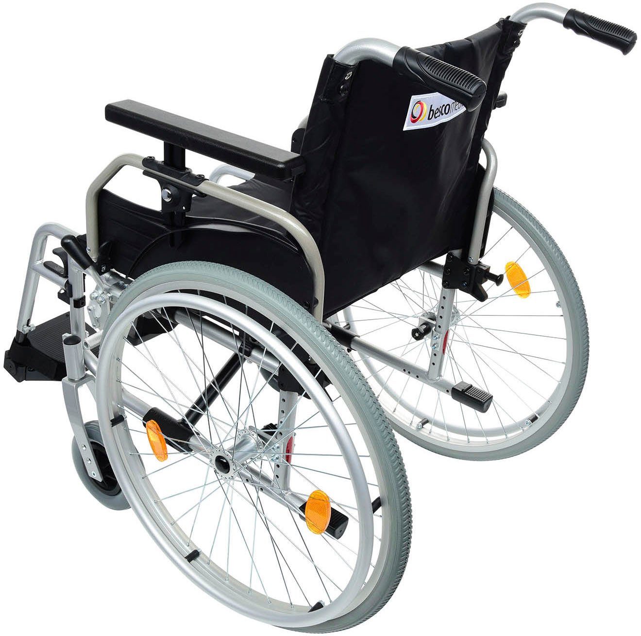 bescomedical Transportrollstuhl Primus ML 2.0, Sitzbreite 43 cm und Komfortarmlehne