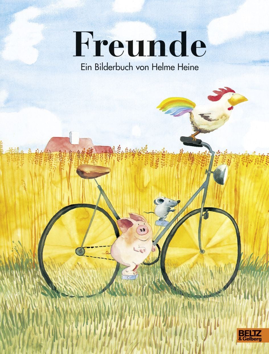 Freunde / Helme Heine, Ein Bilderbuch. Ausgezeichnet mit dem Troisdorfer Bilderbuchpreis 1983 u. auf der Auswahlliste zum Deutschen Jugendliteraturpreis, Deutscher Jugendliteraturpreis