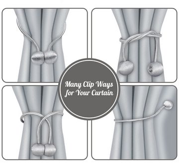 Raffhalter Vorhang Raffhalter Magnetische Vorhanghalter Seil Schnallen, Homewit, Gardinen, Vorhänge, Dekoschals, Scheibengardinen, Gardinenschienen, (Set, 4-tlg), für Haus Dekoration Büro, Hotel Fensterdekoration