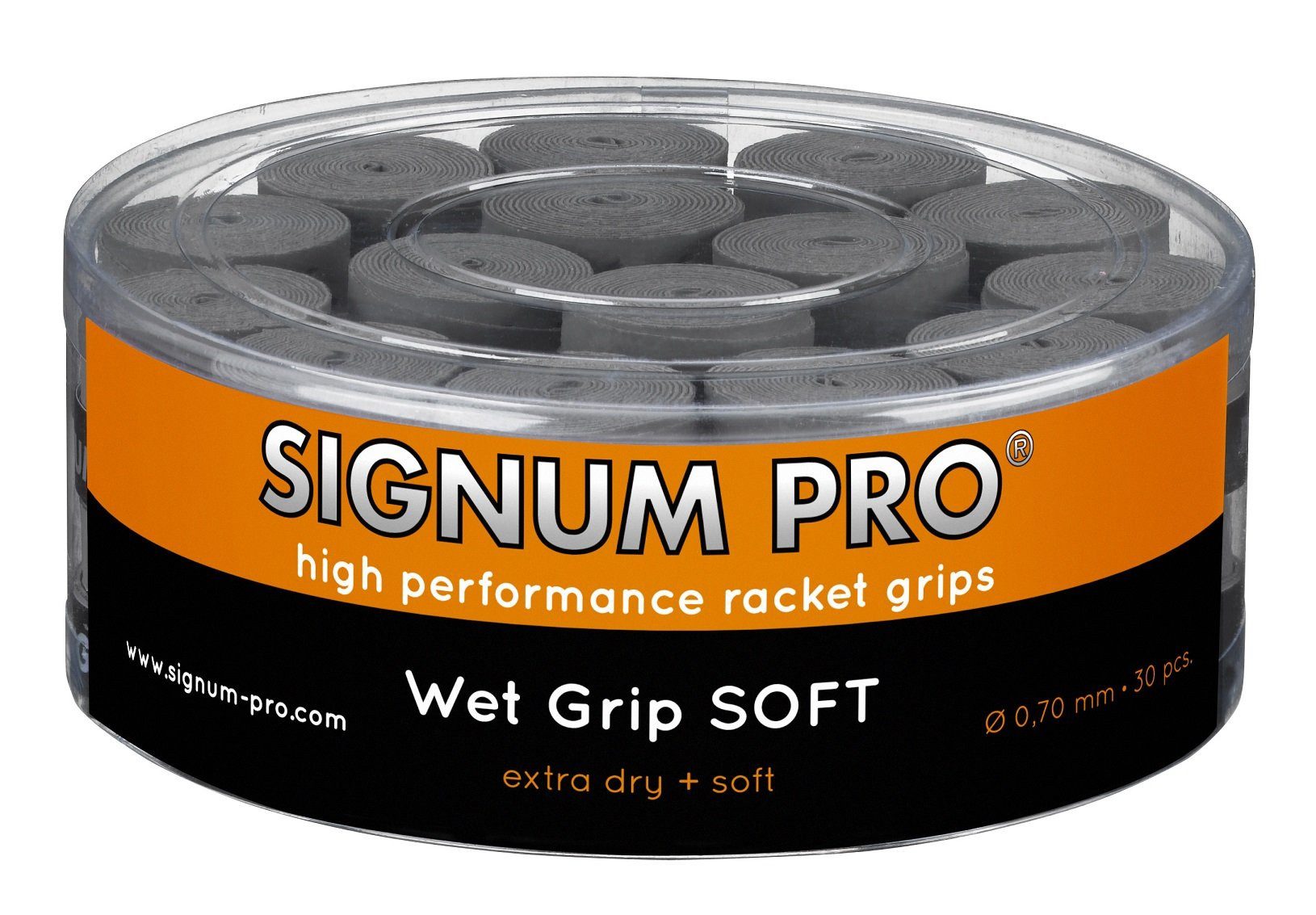 Griffband Overgrip Wet Soft 0.60mm grau 30er Box