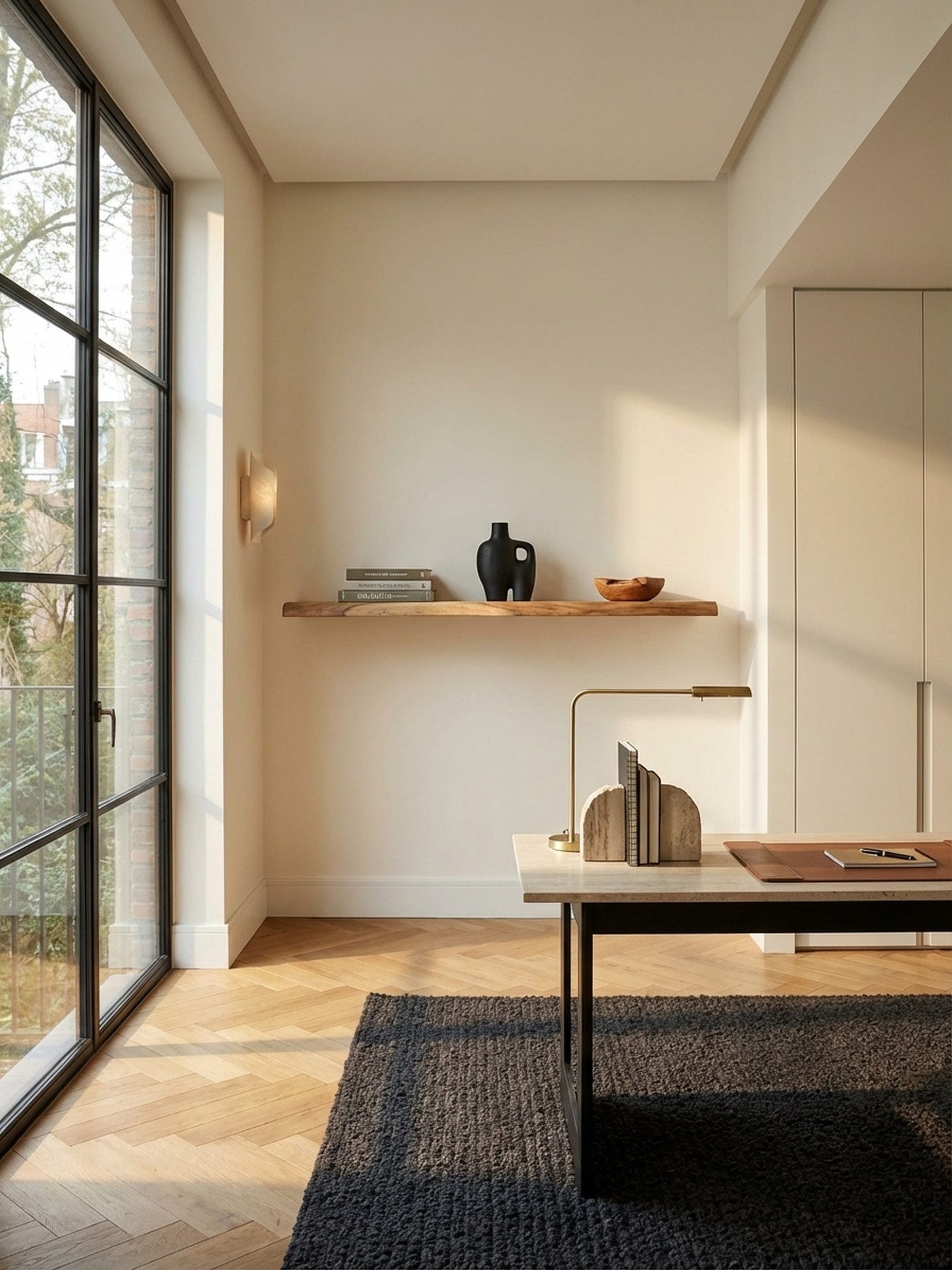 KADIMA DESIGN Wandregal Wandregal mit Baumkante Akazie Massivholz 120 cm, Design Schweberegal, Wandboard Massiv, Regal Holz Natur, Landhausstil Hängeregal
