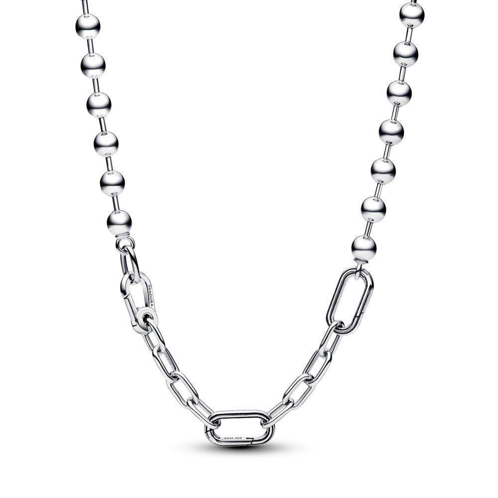 Collier Pandora ME Halskette mit Metallperlen und Gliederkette 392799C00-45