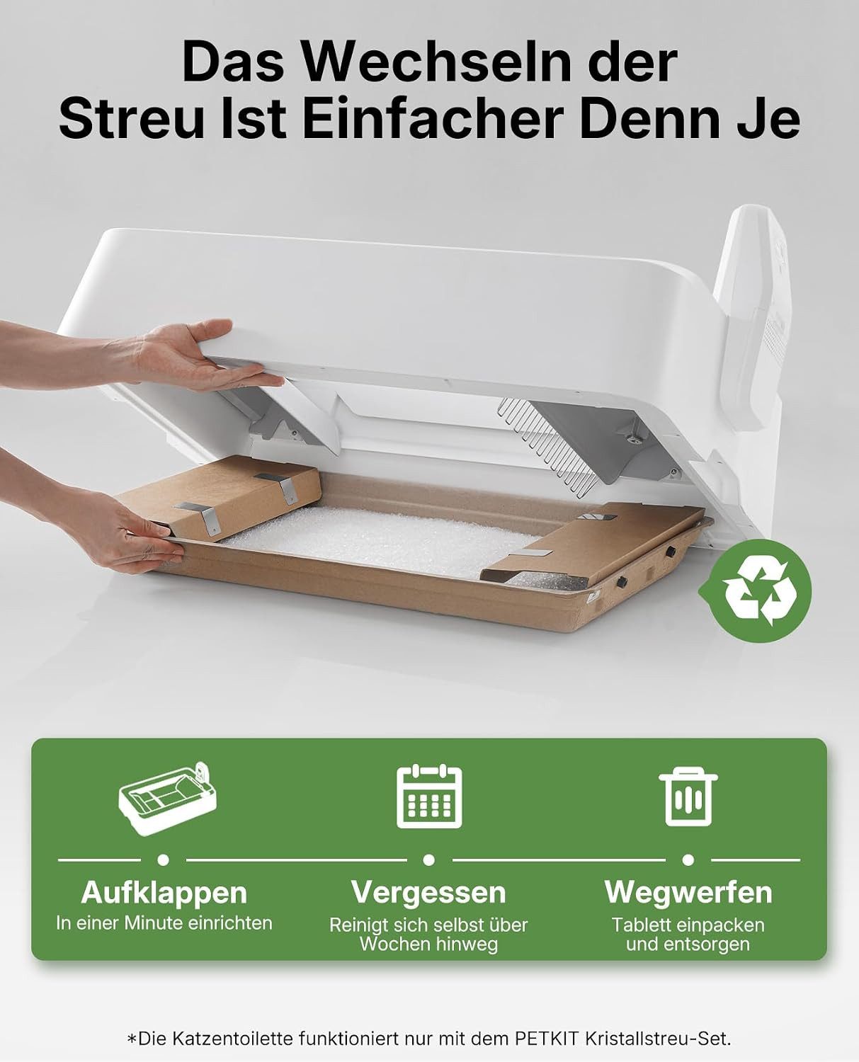 PETKIT Katzentoilette PETKIT Purobot Crystal Duo Selbstreinigende Katzentoilette mit Kamera, vollautomatische Katzentoilette