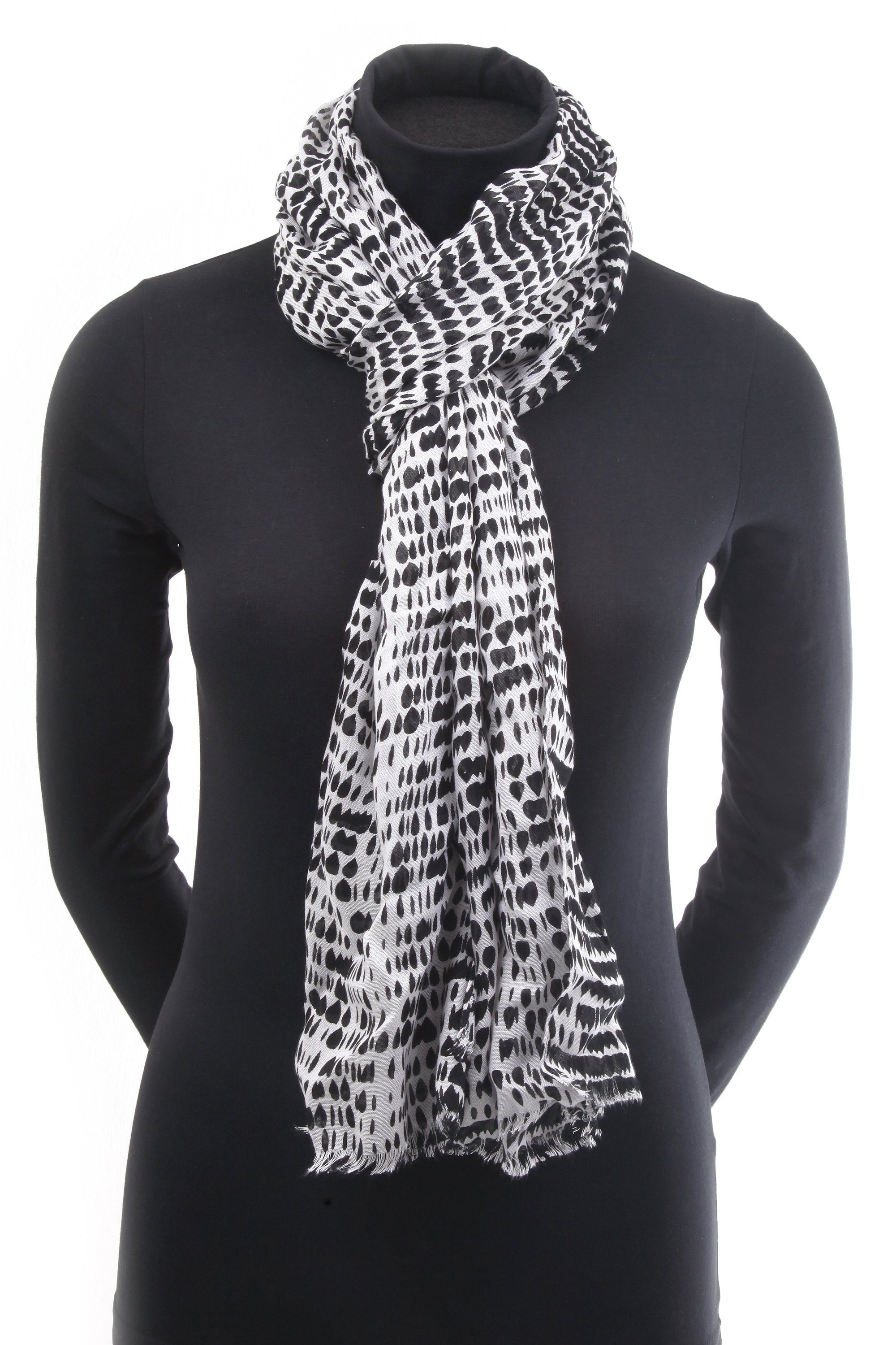 COLLEZIONE ALESSANDRO Modeschal Vasca, (1-St), mit vielen kleinen Farbkleck günstig online kaufen