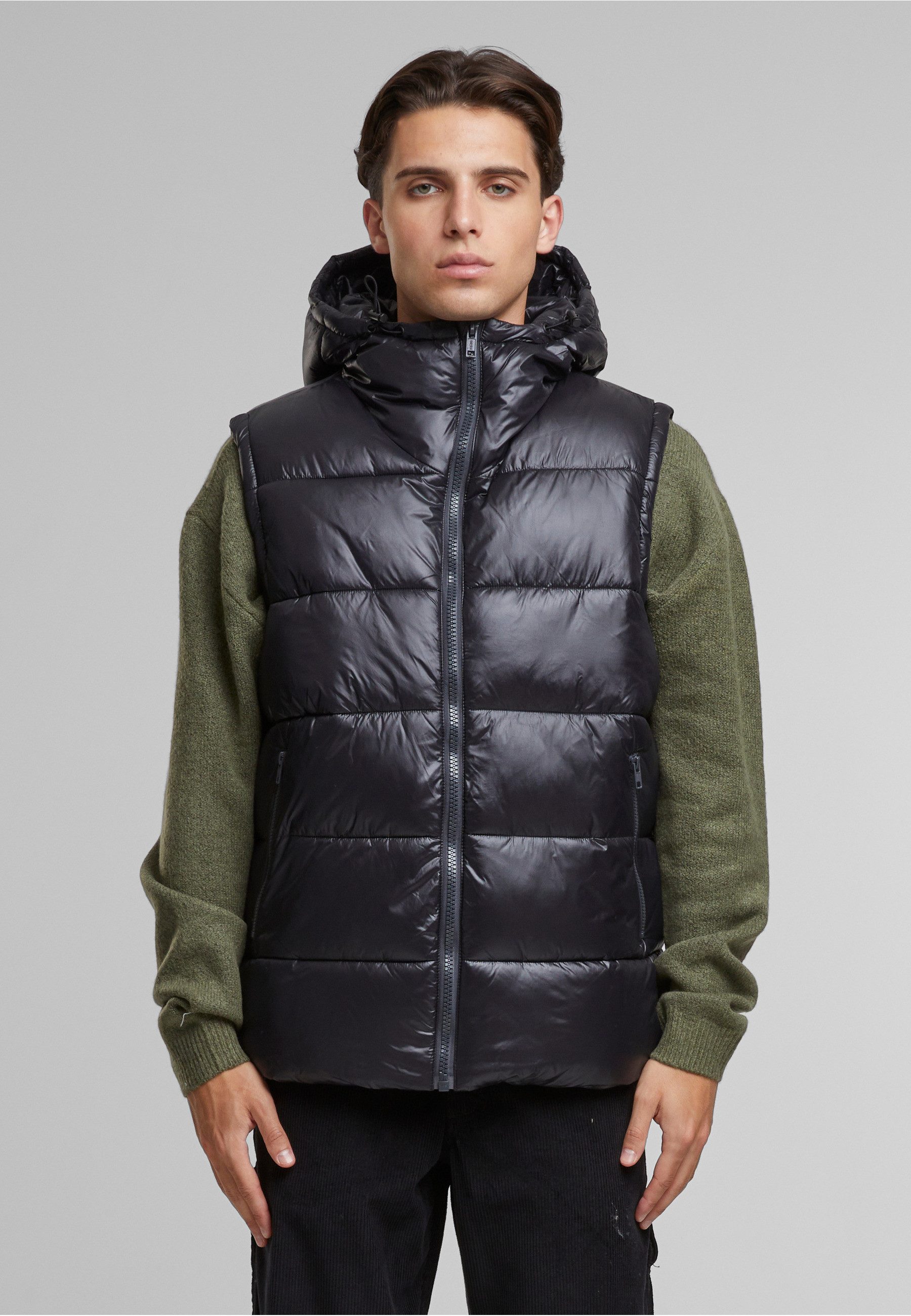 URBAN CLASSICS Steppweste Urban Classics Recycled Hooded Puffer Vest (1-tlg) – Bild 5 von 5