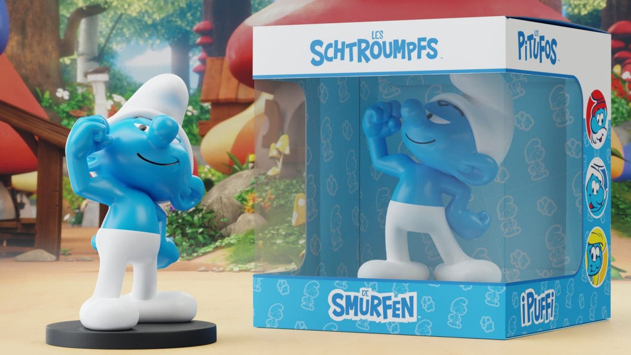 heo Merchandise-Figur Die Schlümpfe Statue Kraft-Schlumpf 11 cm
