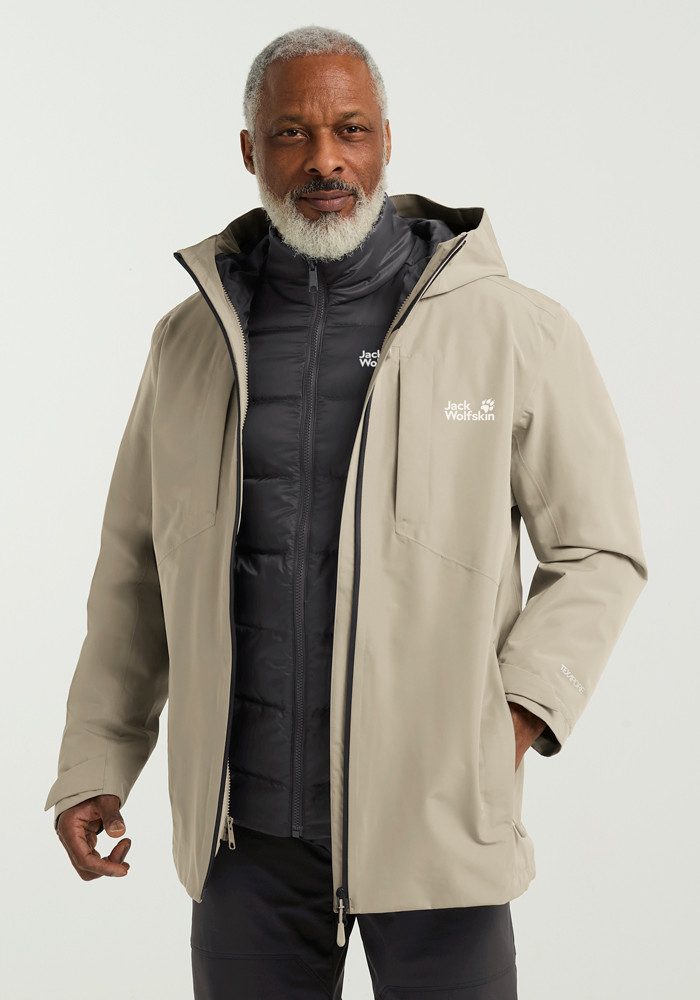 Jack Wolfskin 3-in-1-Funktionsjacke ICECAPE 3IN1 DOWN JKT M RDS
