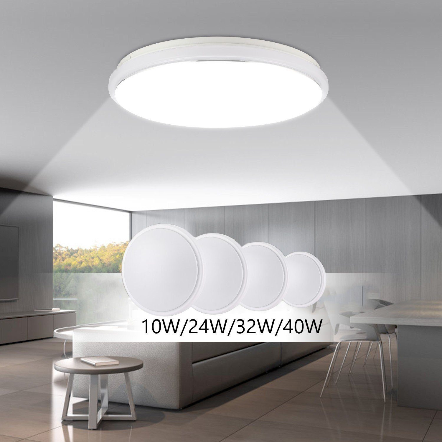 Kreise Decken Leuchten LED Design Wohn Schlaf Zimmer Raum Flur Dielen Büro  Lampe