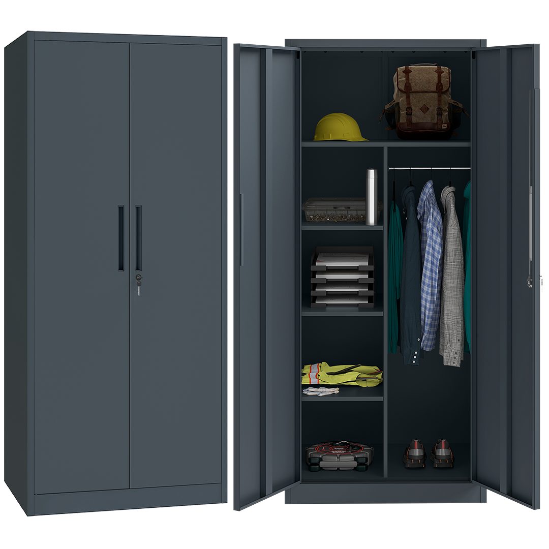 STEELSØN Aktenschrank Regulus (Garderobenschrank, Spind anthrazit, günstig online kaufen