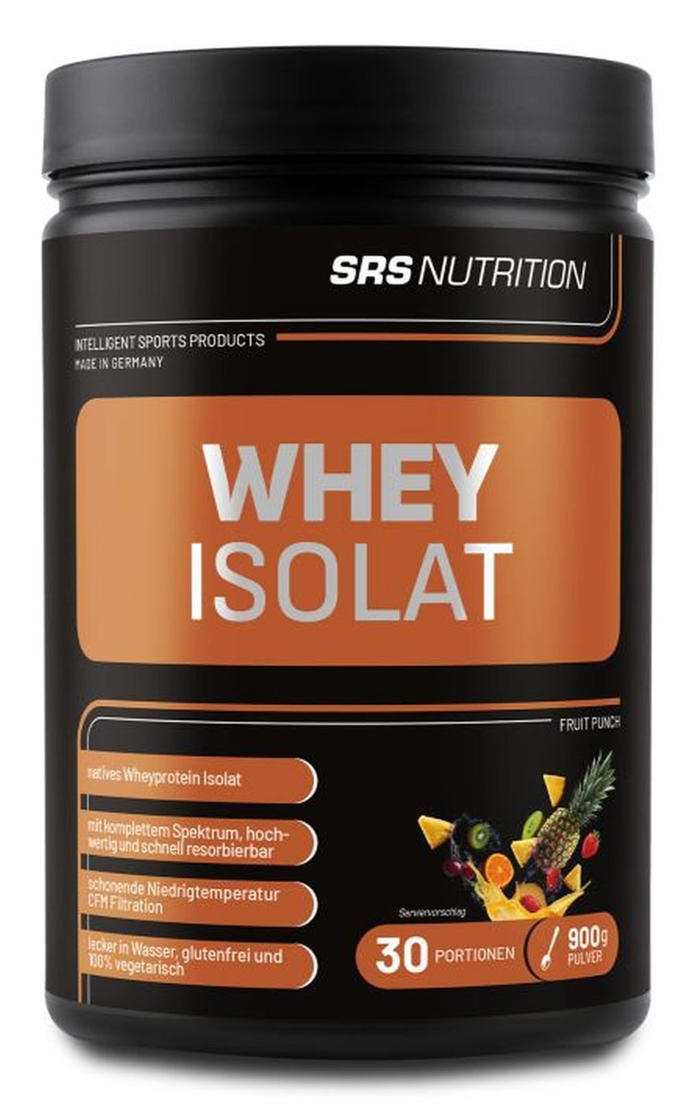 SRS NUTRITION SRS Whey Isolat – 900 g Pulver