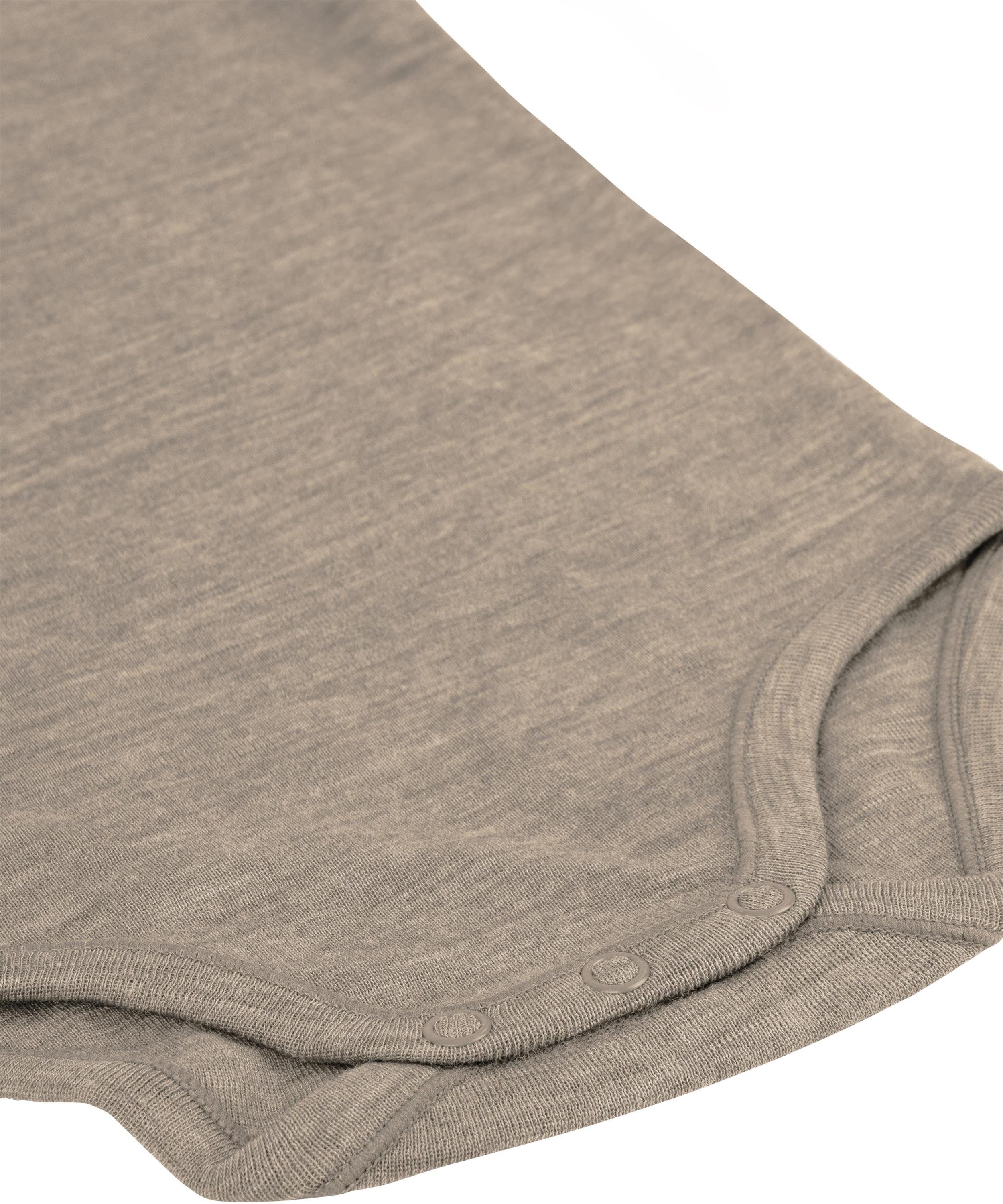 normani Langarmwickelbody Baby Merino Langarmbody Tuai Winter Baby Body Einteiler mit Knopf Bodysuit aus 100 % Merinowolle – Bild 5 von 5