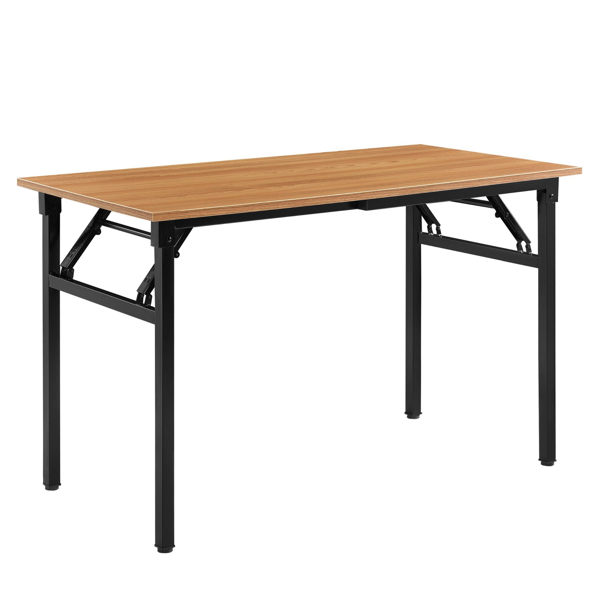 neu.haus Klapptisch, »Alta« Schreibtisch höhenverstellbar 120x60 cm Buche / Schwarz