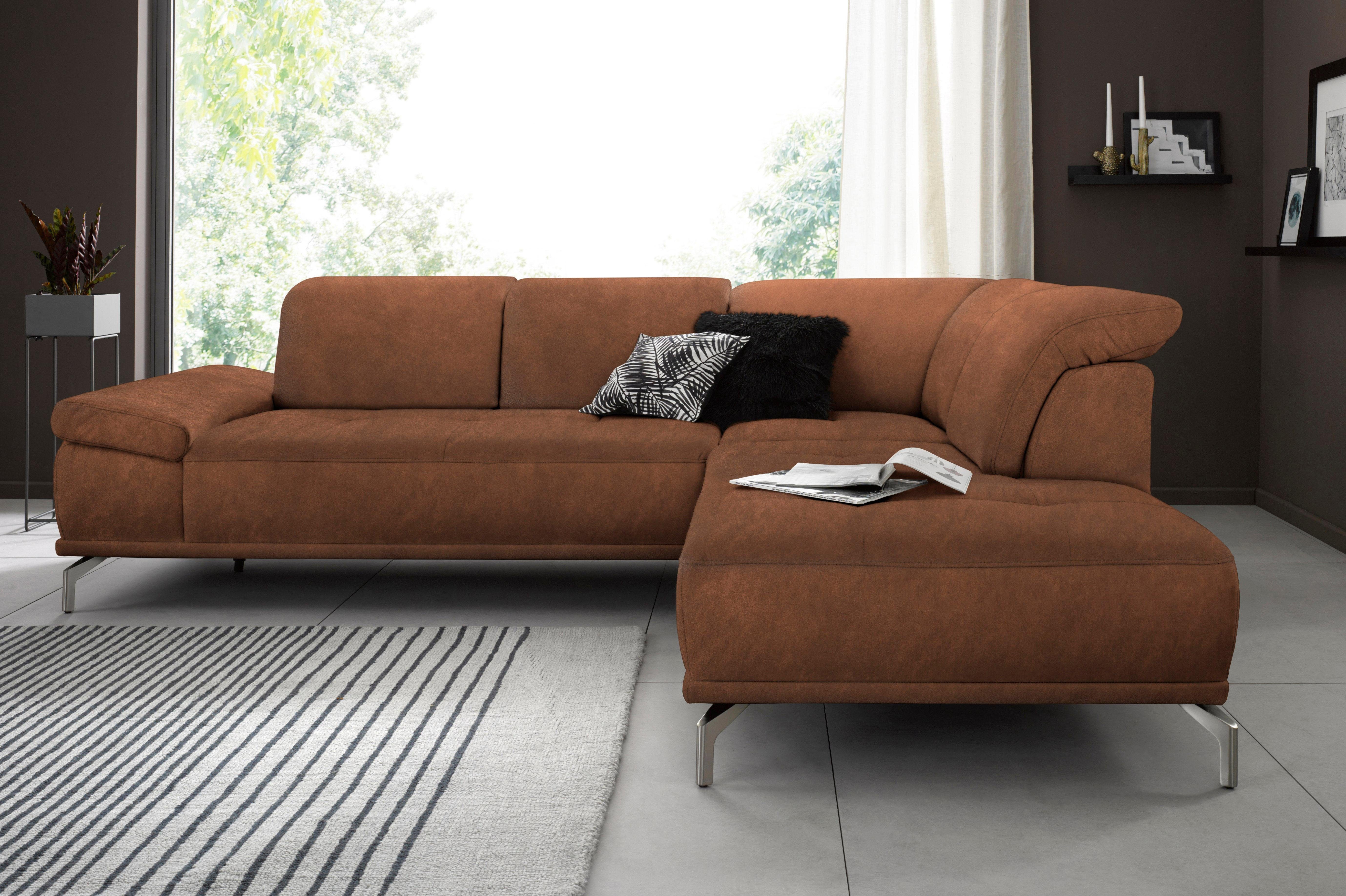 Places of Style Ecksofa "Caluna", Inkl.Sitztiefenverstellung, wahlweise mit günstig online kaufen