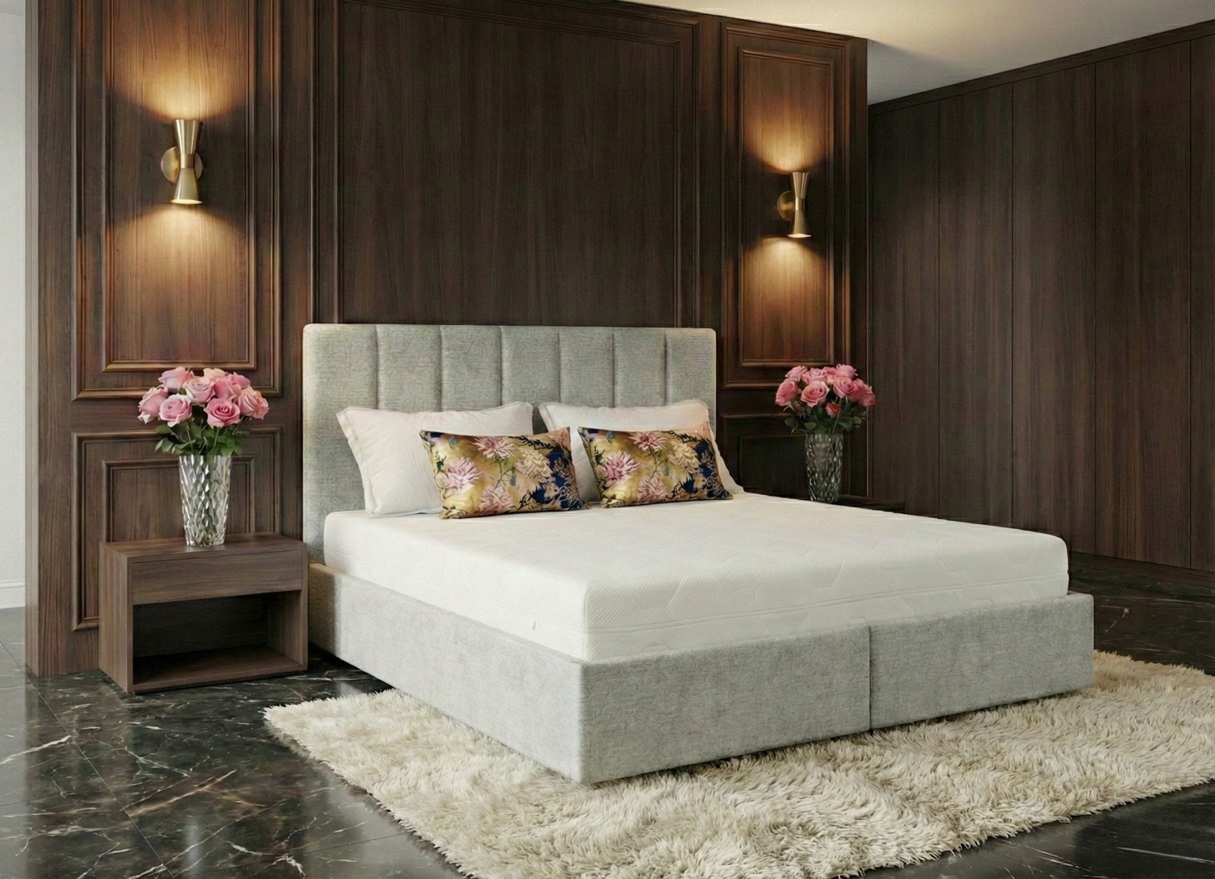 B&B Home Boxspringbett Vibe 160 180 200 cm (mit Bettkasten und Lattenrost)