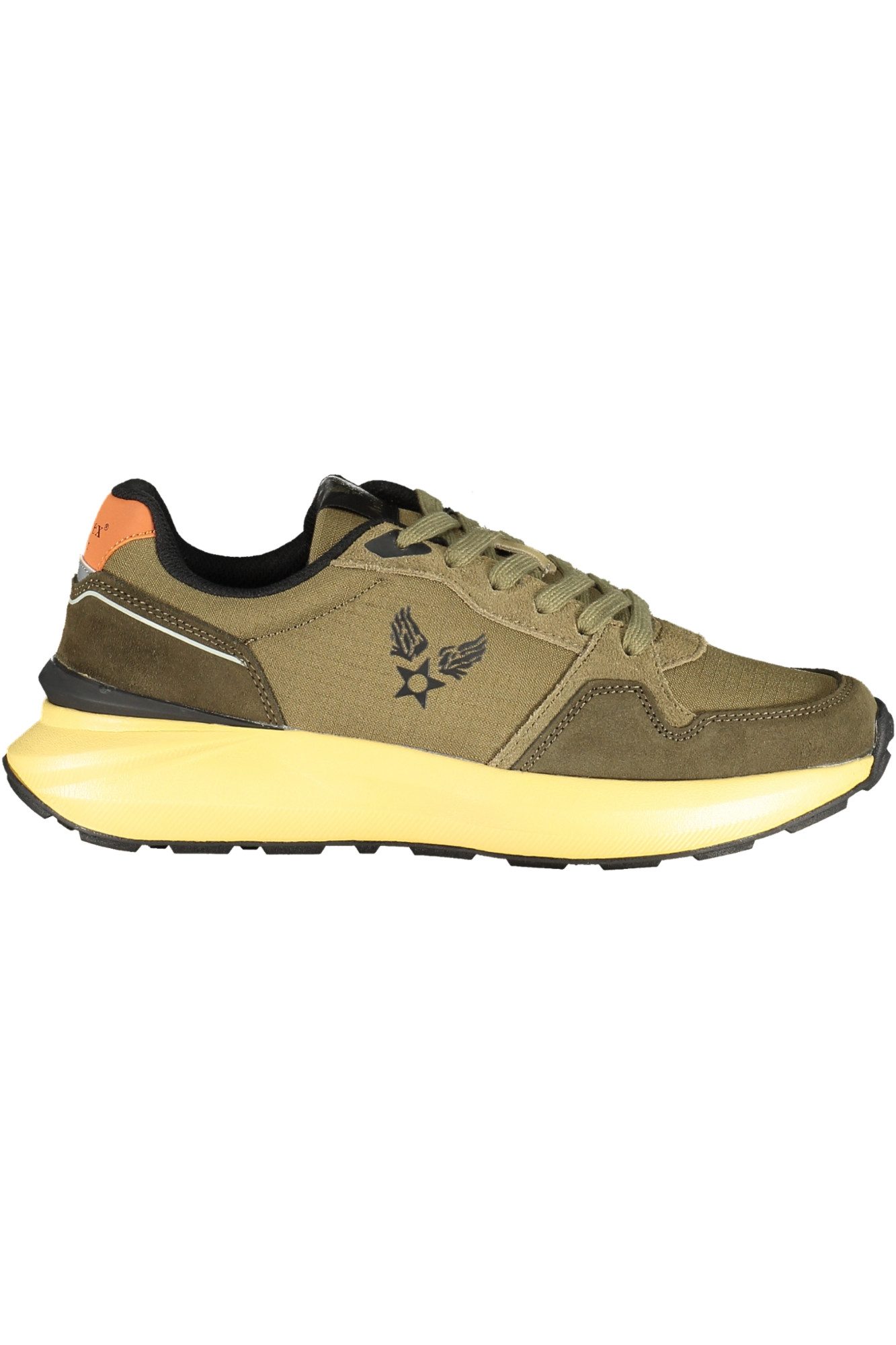 AVX AVIREX DEPT Sneaker Herren Sportschuh in Grün mit Gelb Akzenten und
