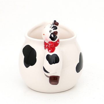 Dekohelden24 Milchkännchen Keramik Milchkännchen Kuh, (1 Stück)