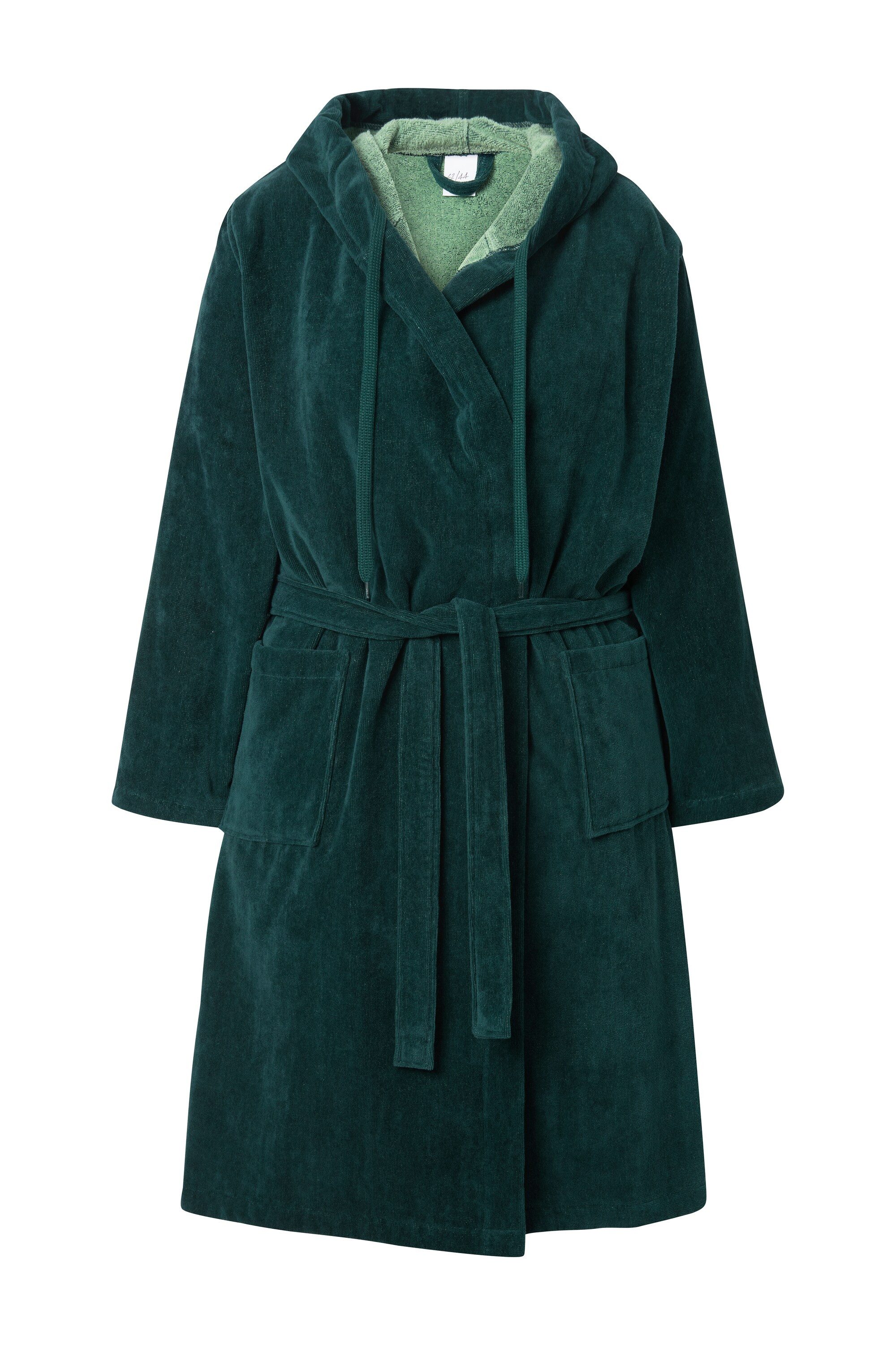 Ulla Popken Bademantel Bademantel Doubleface Frottee Taschen, Langform, Mat günstig online kaufen