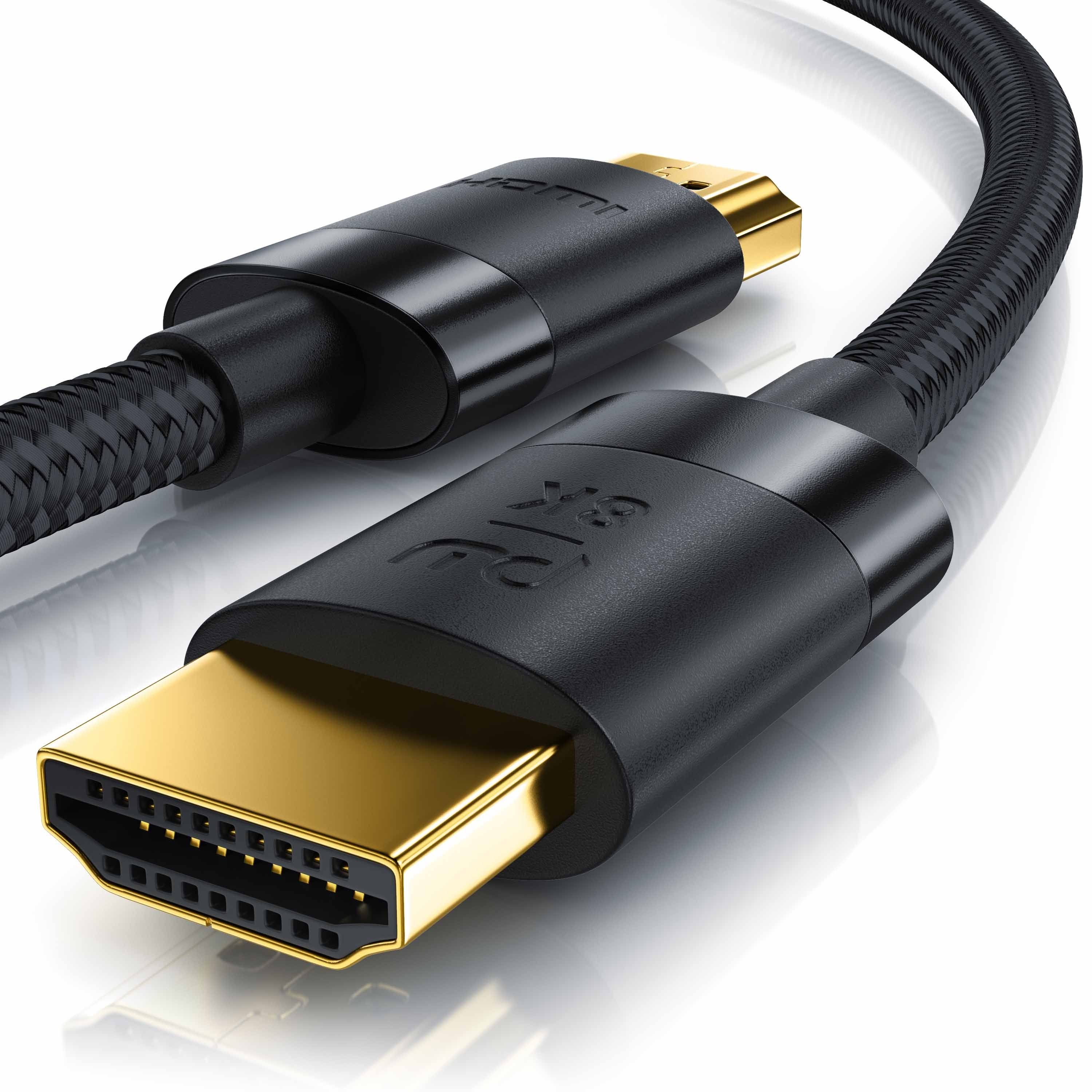 Primewire 8K @ 120Hz / 4K @ 240Hz DSC, Ultra High Speed, Nylonummantelung, 5m HDMI-Kabel, 2.1, HDMI Typ A (500 cm), 48 Gbit/s Bandbreite, eARC, CEC, HDCP, für Gaming, Streaming, Heimkino
