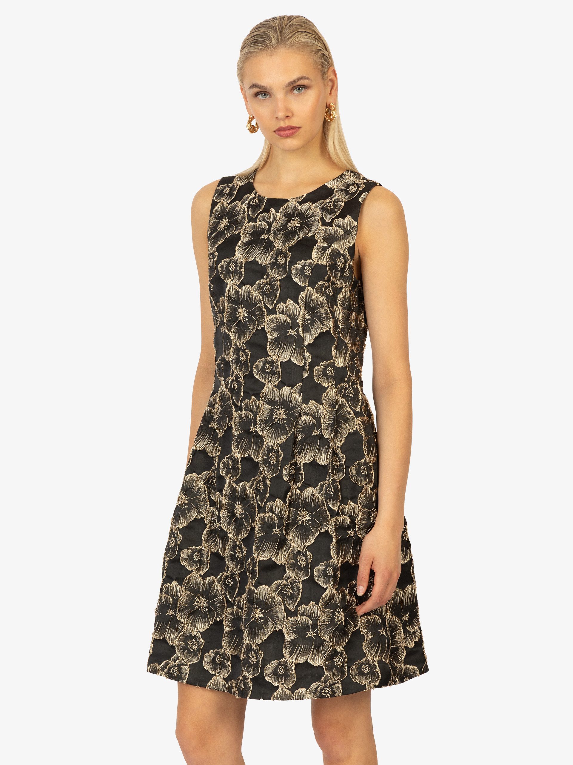 Kraimod Cocktailkleid mit floralem Glanzmuster günstig online kaufen