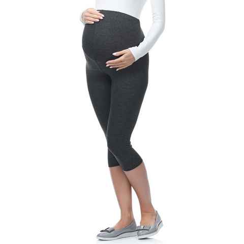 Be Mammy Umstandsleggings Damen 3/4 Capri Schwangerschafts Hosen (1-tlg) aus Viskose