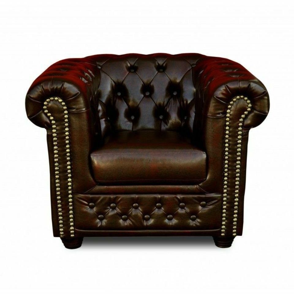 Sitzer Polster Chesterfield Neu Sessel Lounge Couch JVmoebel 1 Lounge Sofas Couchen Sessel, Club