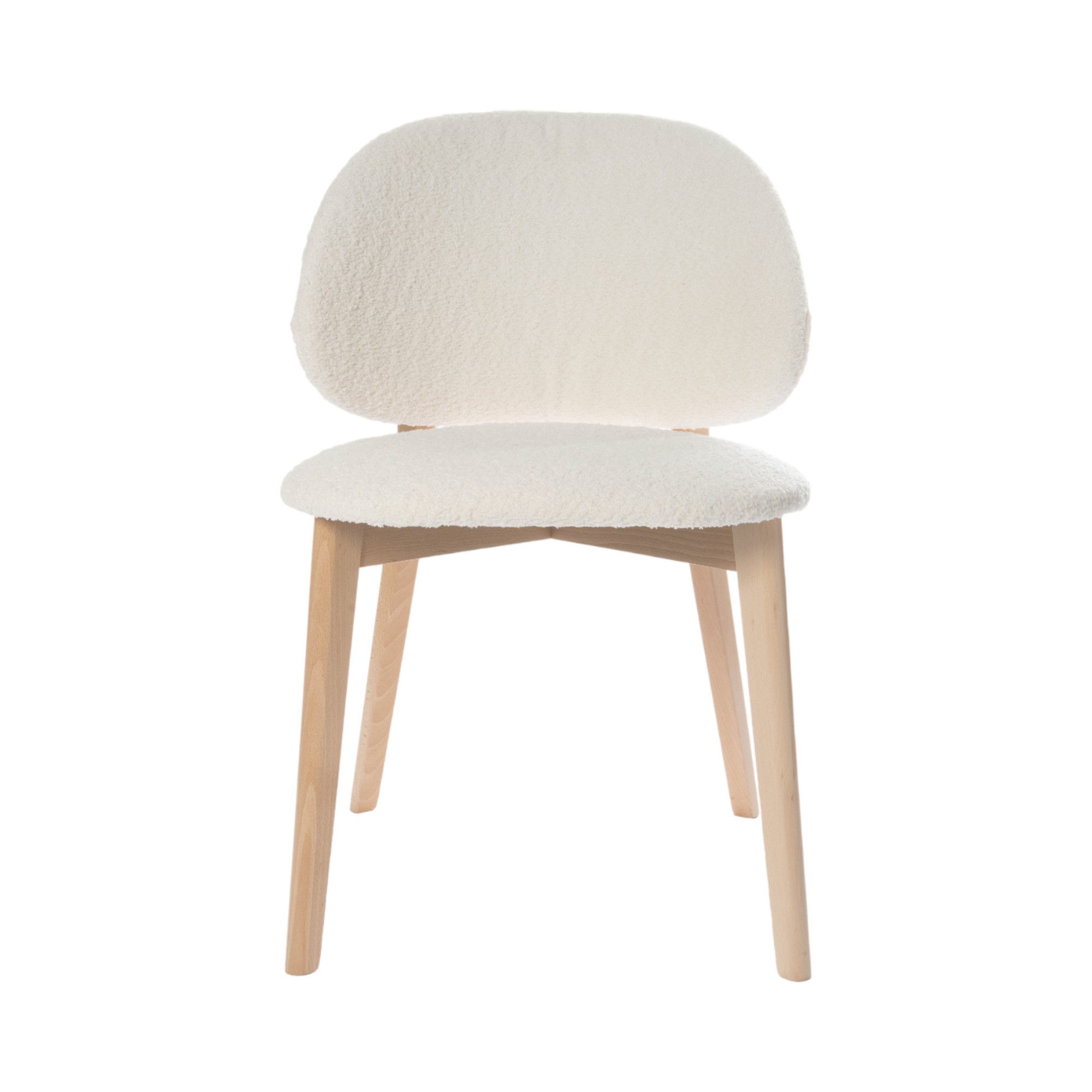 Beautysofa Esszimmerstuhl Bequemer moderner eleganter weicher Stuhl mit gepolstertem Seat ELEN, Widder-Struktur-Gewebe