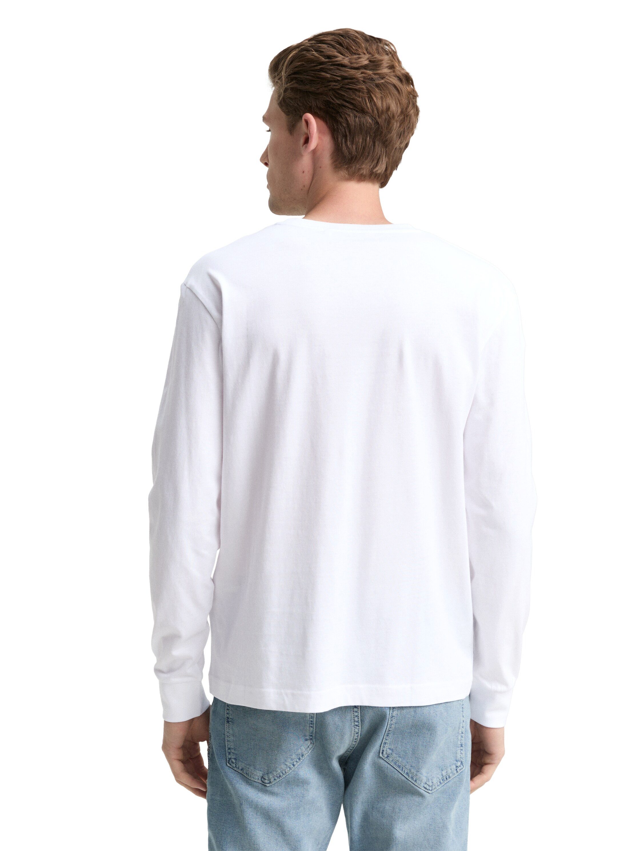 TOM TAILOR Langarmshirt mit Logo Print