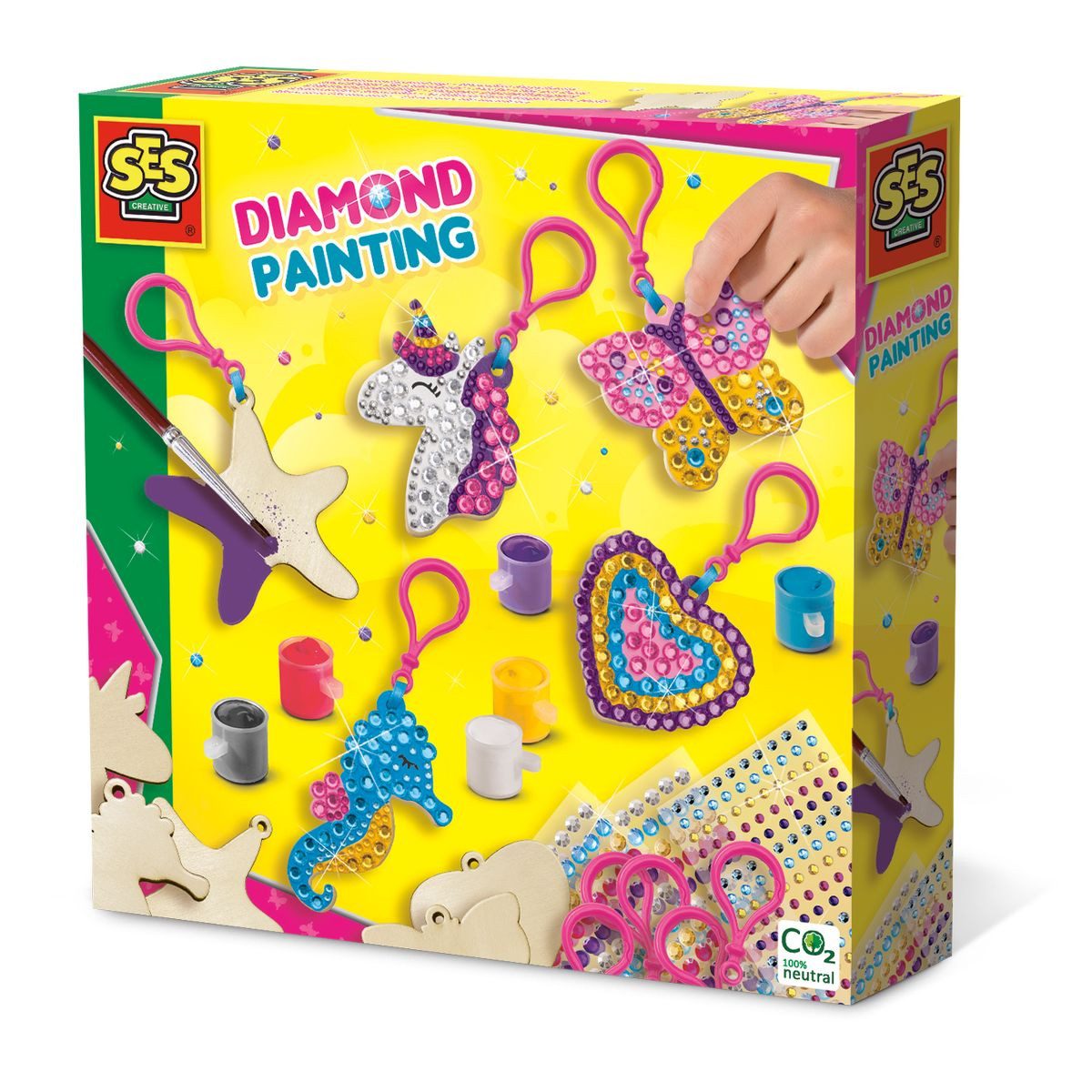 SES Creative Kreativset SES CREATIVE Diamond Painting Schlüsselanhänger