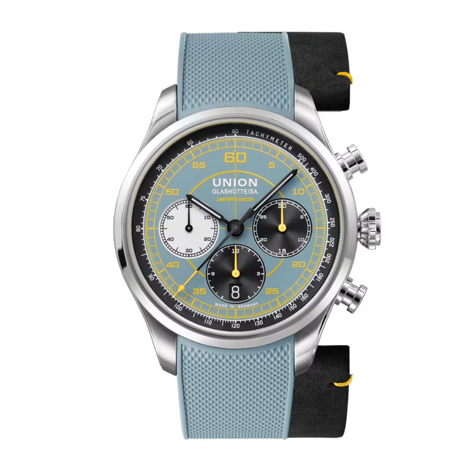 UNION GLASHÜTTE Automatikuhr Herrenuhr Automatik UNION Glashütte Belisar Chronograph Speedster, Limitiert auf 388 Exemplare